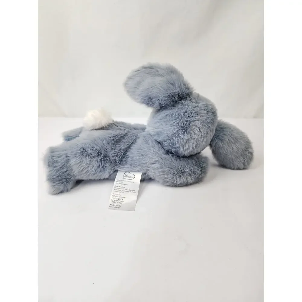 Little Miracles Costco Gray Bunny Rabbit Plush Stuffed Stitched Eye Baby Infant